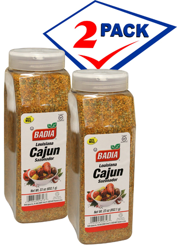 Badia Louisiana cajun seasoning blend powder. 23 oz. 2 pack.